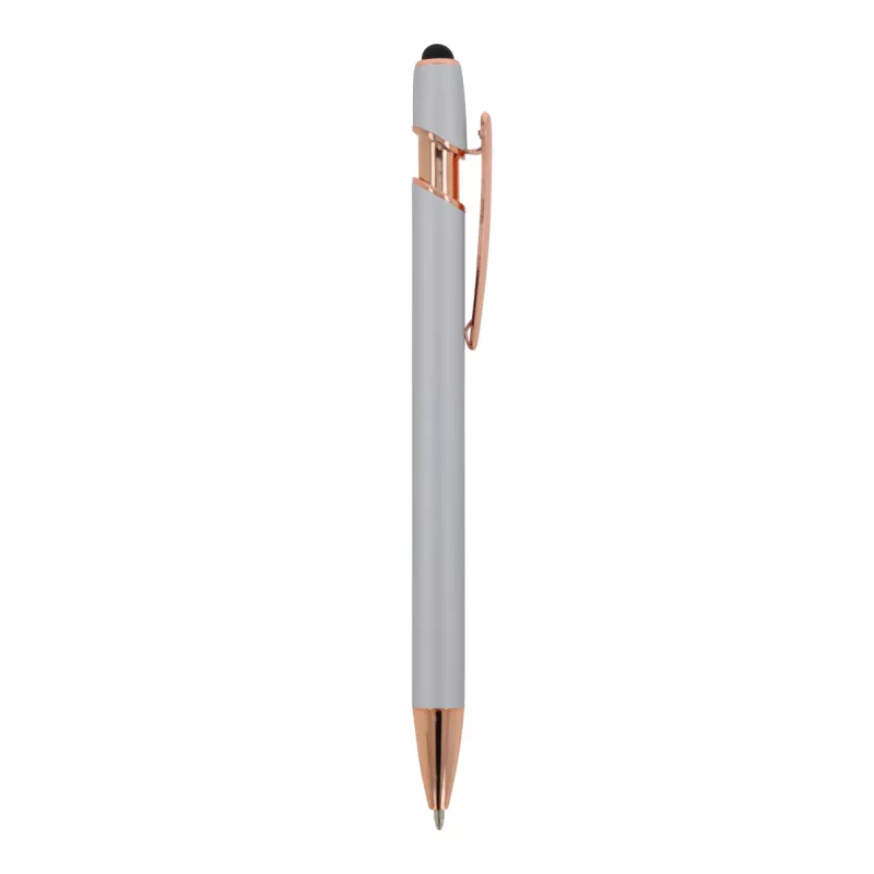 Długopis metalowy gumowany Paris Deluxe - srebrny (LT87783-N0005)