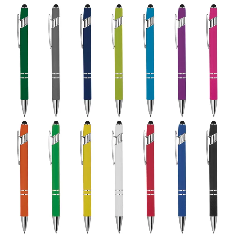 Długopis aluminiowy touch pen HERMANN - czarny (1368903)