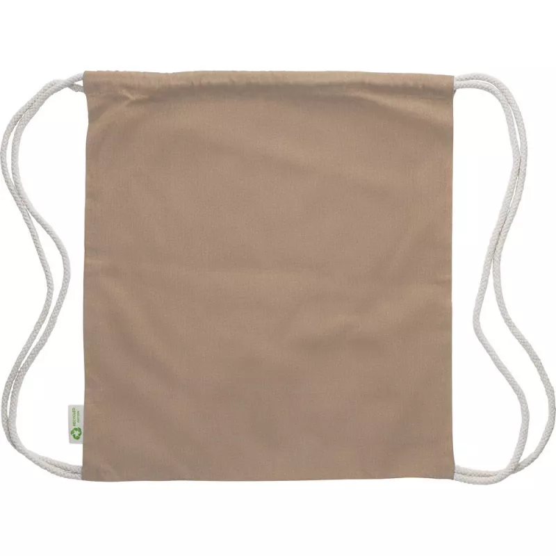 Worek ze sznurkiem z bawełny - khaki (V2193-25)