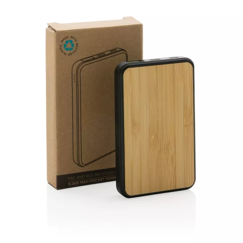 Power bank 5000 mAh, RABS - brązowy (P322.379)