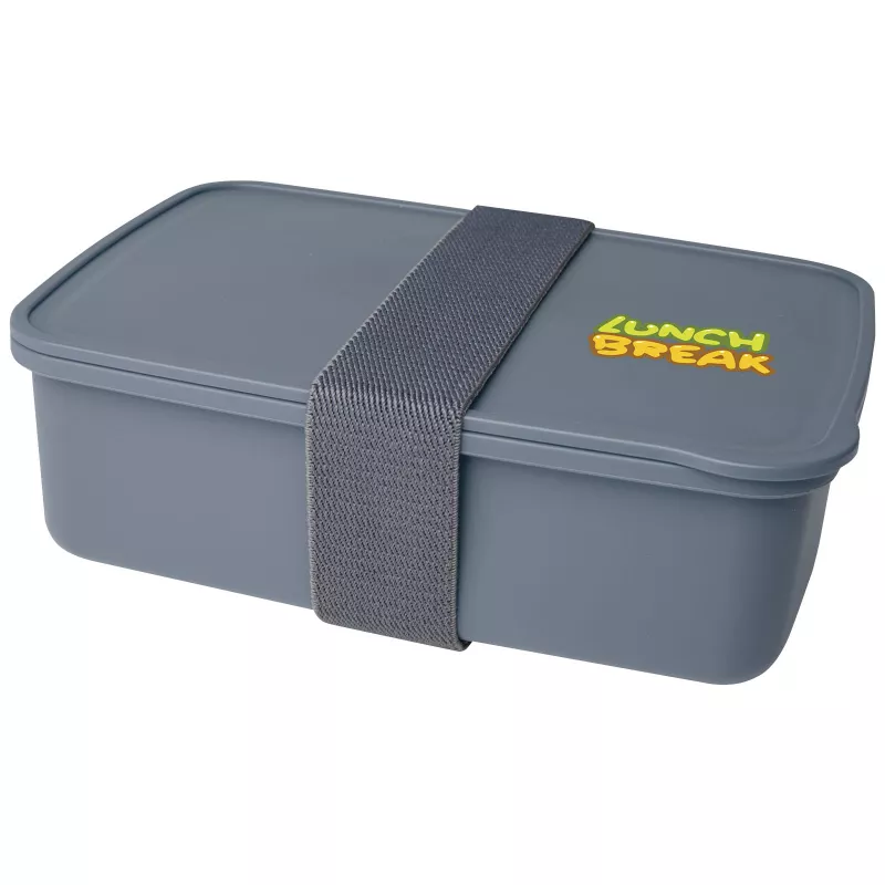 Lunchbox reklamowy 800 ml DOVI z recyklingu - Szary (11327491)