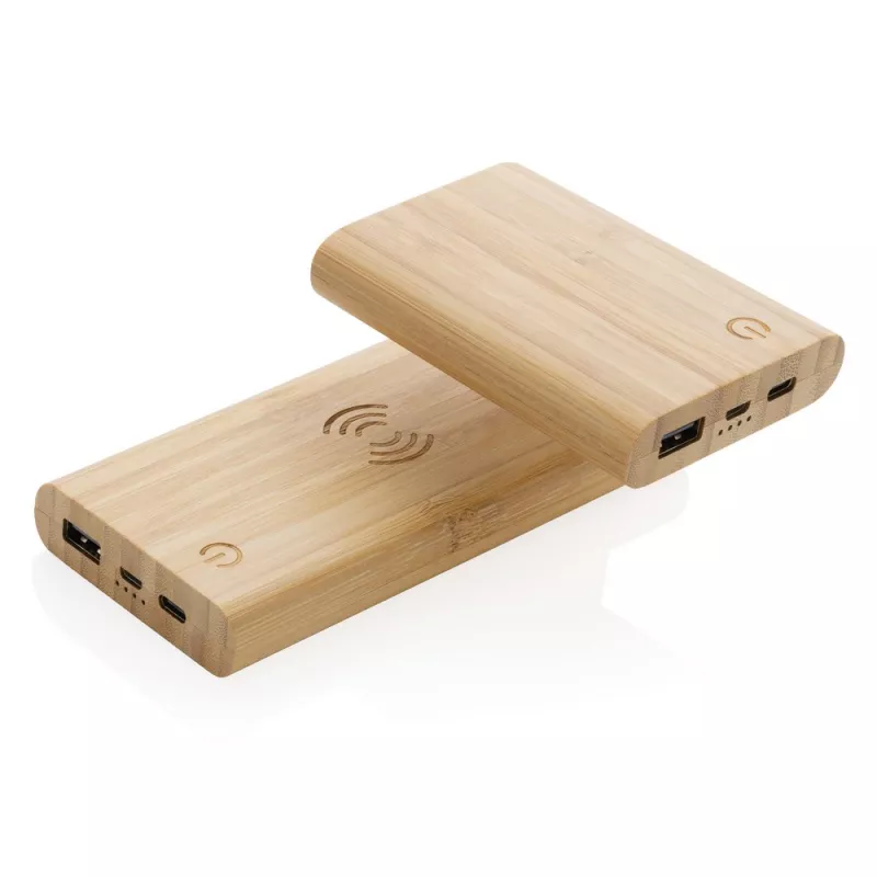 Bambusowy power bank 5000 mAh - brązowy (P322.259)