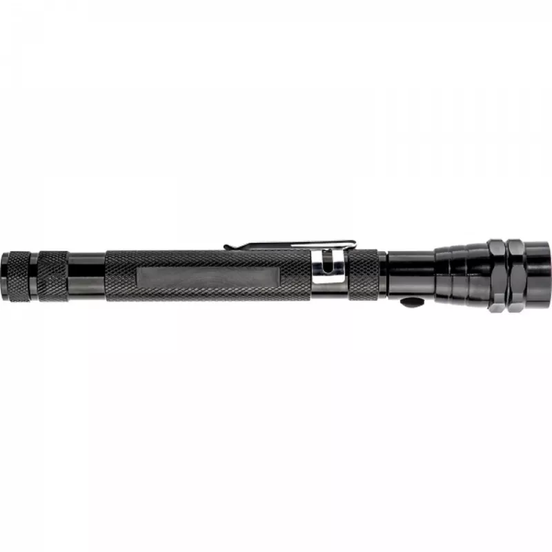 latarka teleskopowa po rozłożeniu 60 cm, 3 diody LED i magnes do wyciągania metalowych drobiazgów z trudno dostępnych miejsc