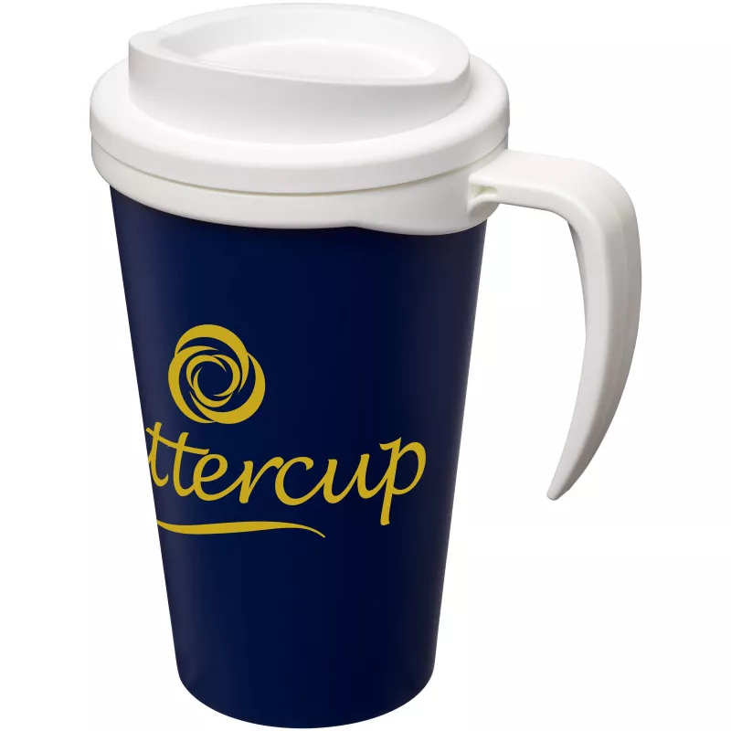 Kubek termiczny z serii Americano® Grande o pojemności 350 ml - Biały-Niebieski (21000407)