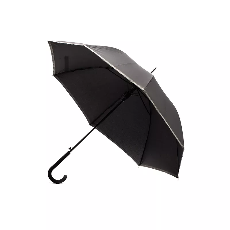 Parasol z taśmą odblaskową ø102 cm REFU - czarny (R07951.02)
