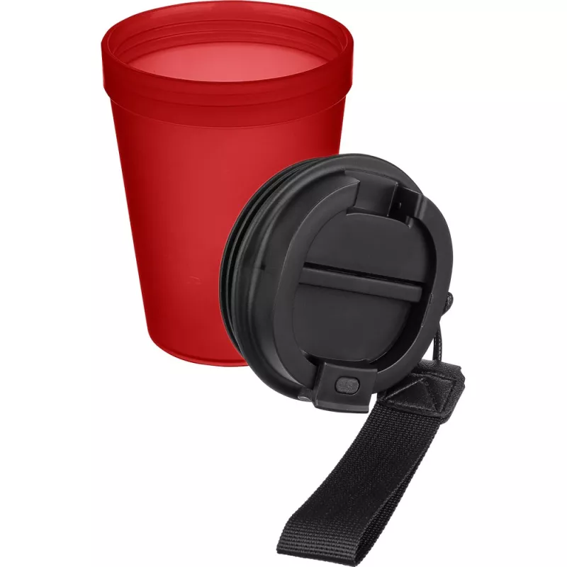 Kubek podróżny 350 ml - czerwony (VB287-05)