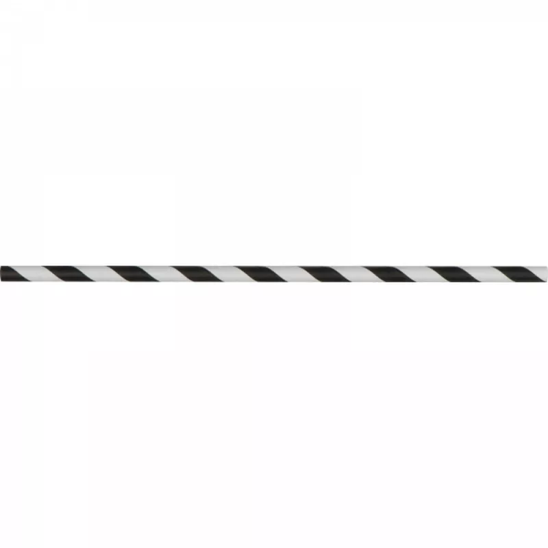 Słomki do napojów tekturowe 10 szt. LINA - czarny (8119103)