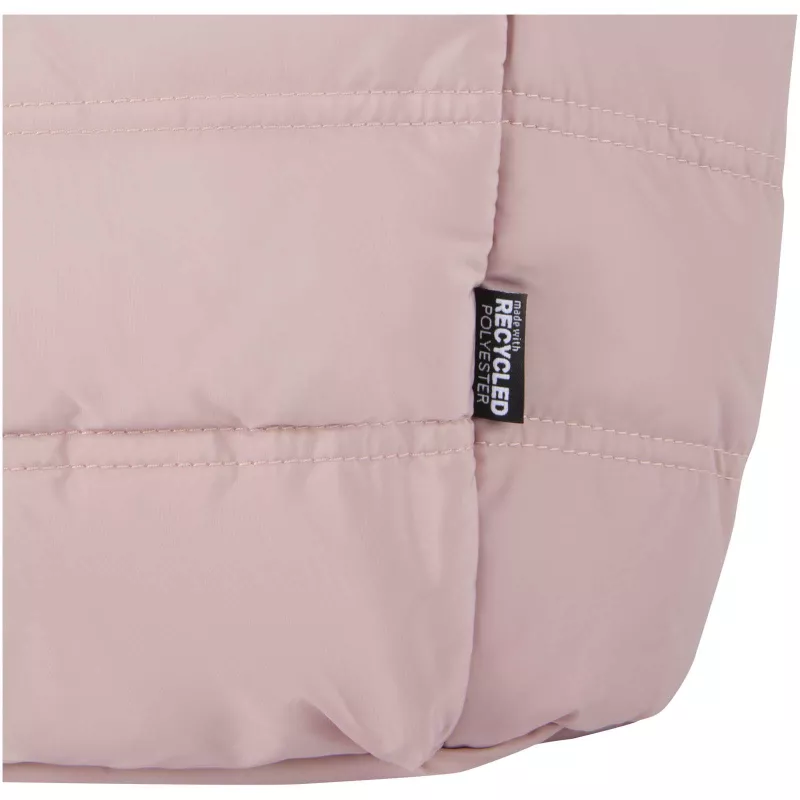Puffer torba na zakupy z certyfikatem GRS z recyklingu na laptopa o przekątnej 15,6 cala, 18 l  - Dusty Pink (13011670)