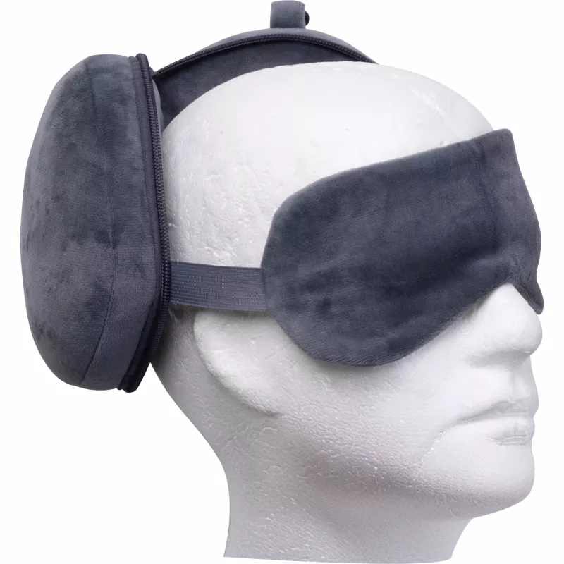 Zestaw podróżny opaska i poduszka JUSTYNA - bottle green (7543977)