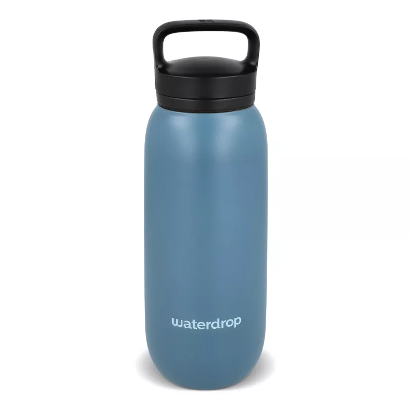 Termiczna butelka uniwersalna Waterdrop z ustnikiem 600 ml - niebieskoszary (LT47000-N0065)
