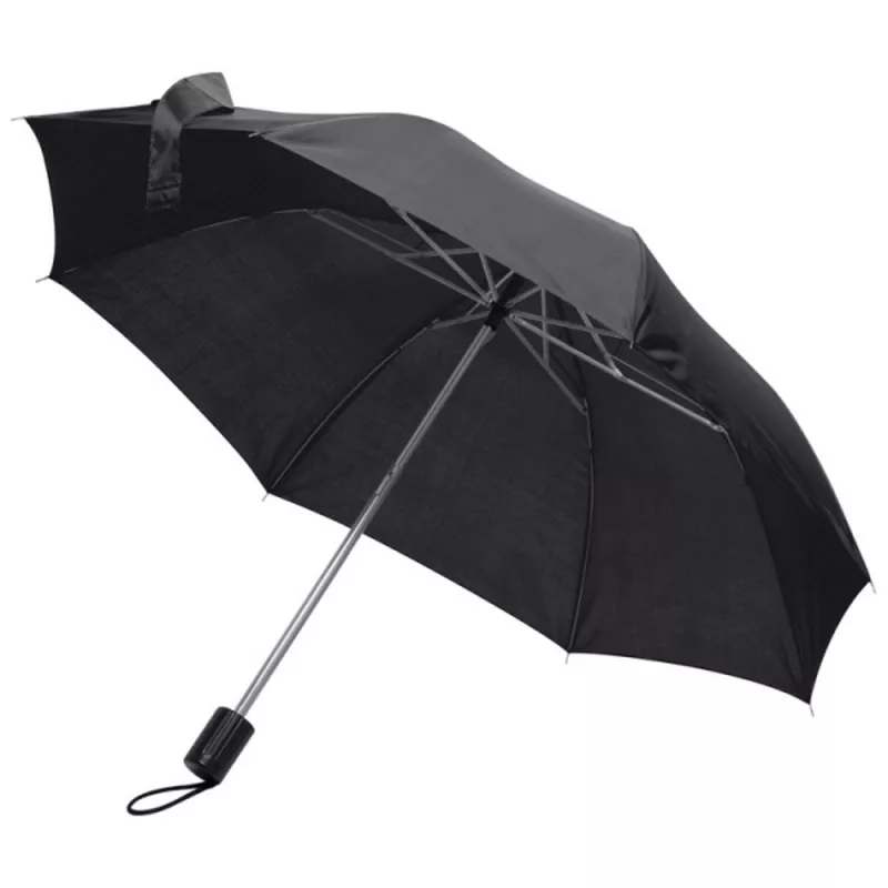 Parasol manualny Ø81 cm LILLE - czarny (518803)