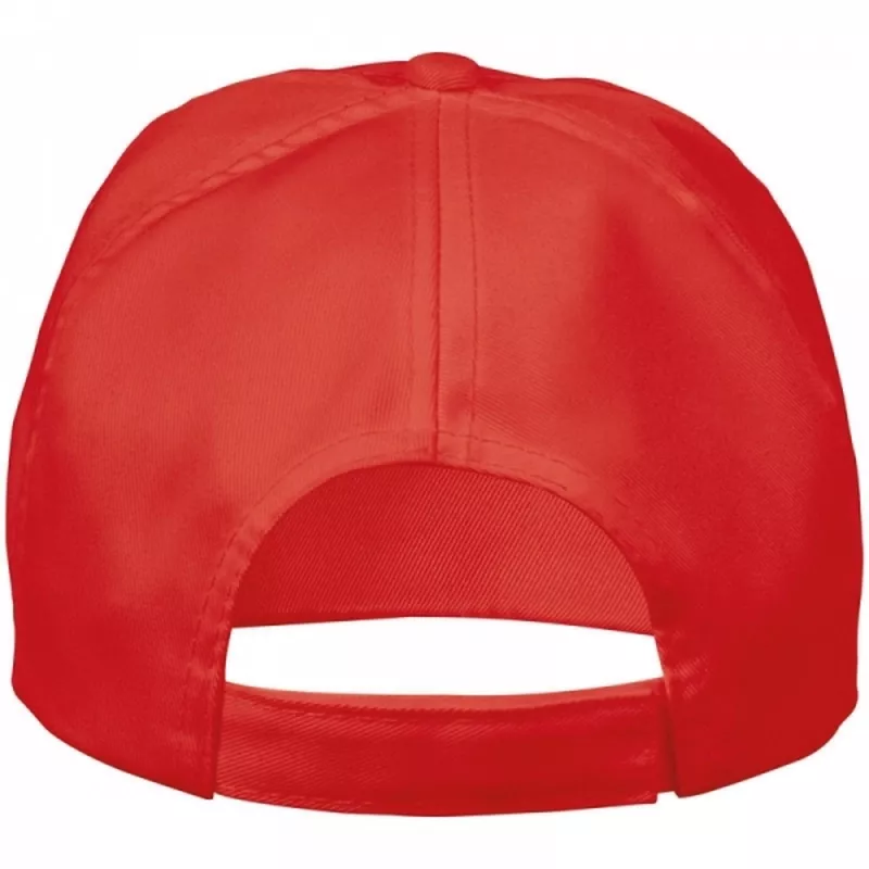 Czapka z daszkiem 5 paneli ARLINGTON - czerwony (060705)