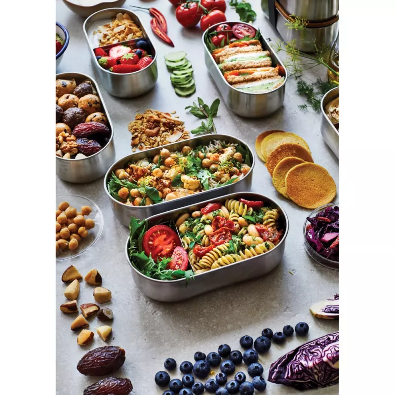 Lunchbox, pudełko śniadaniowe Black+Blum Double Bento - grey (P439.2002)