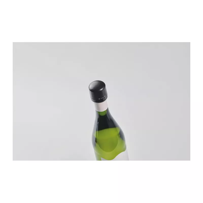 Korek do wina z ABS z recyklingu STOPY - Czarny (MO2946-03)