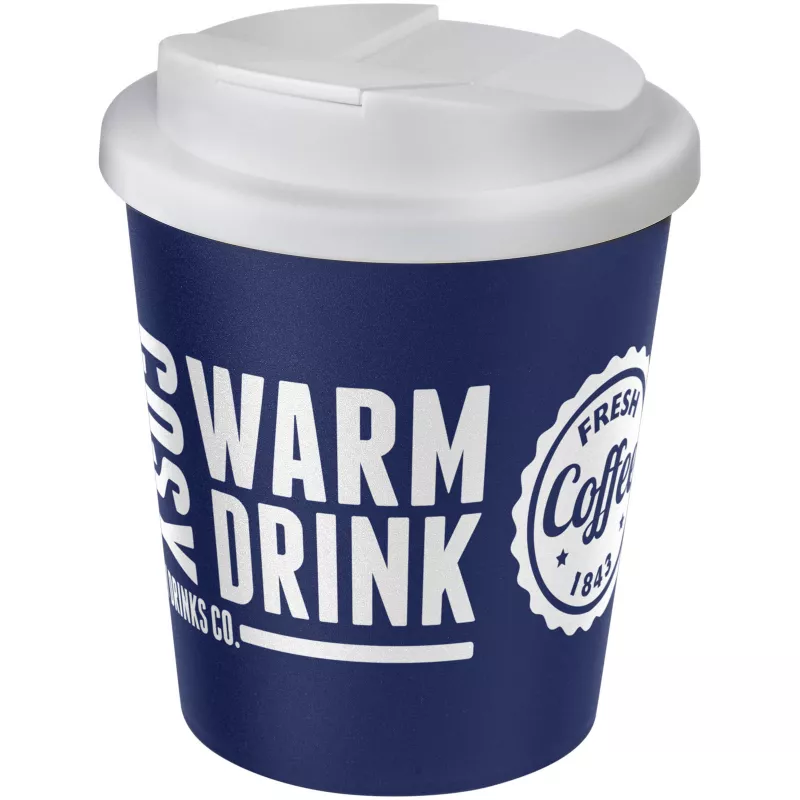 Americano Espresso® 250 ml tumbler with spill-proof lid - Biały-Niebieski (21069909)