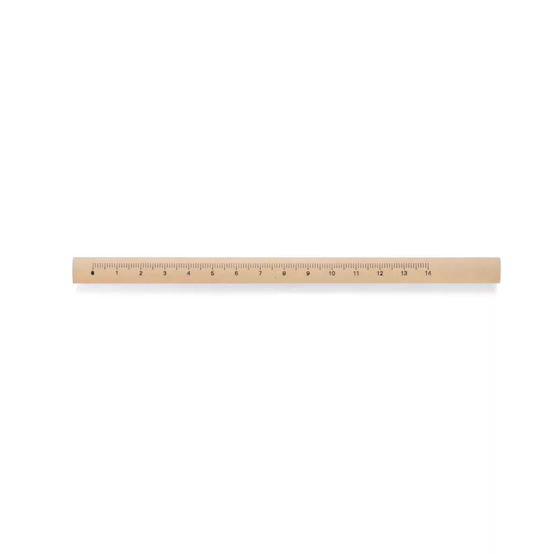 Ołówek stolarski z linijką 17,8 cm OBO - twardość F - naturalny (19690-17)