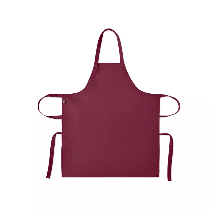 Fartuch z bawełny organicznej 240 g/m² GAMMA - Burgund (MO2249-02)