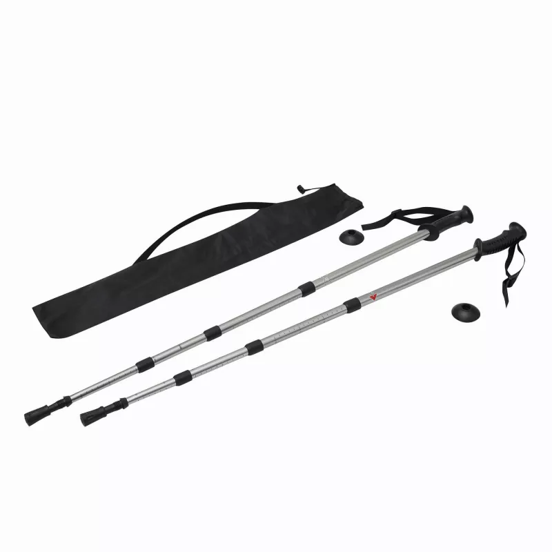 Kijki trekkingowe FIT AND FUN - czarny, srebrny (56-0606109)