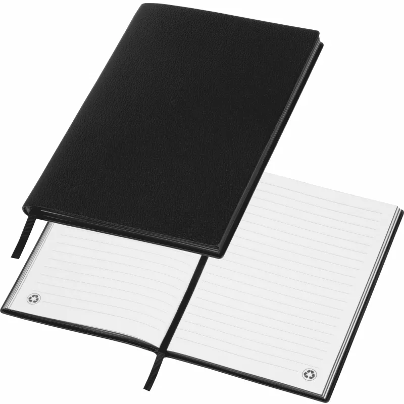 Notatnik A5, kartki w linię, 264 strony, HENRI - czarny (2539403)