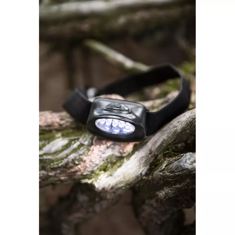Latarka na głowę 5 LED - czarny (V5528-03)