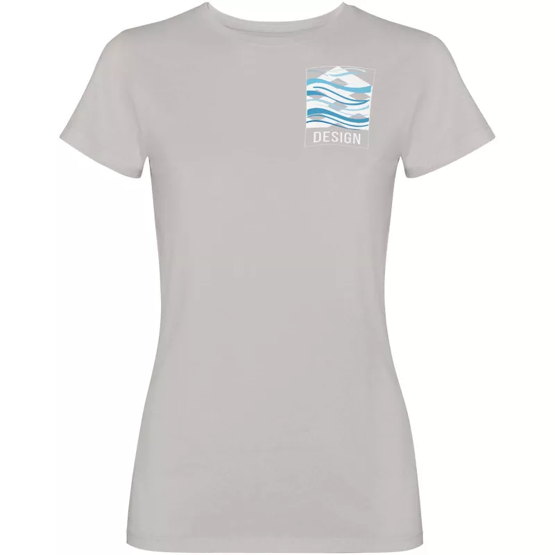 Jamaica koszulka damska z krótkim rękawem - Szary (R2201-GREY)