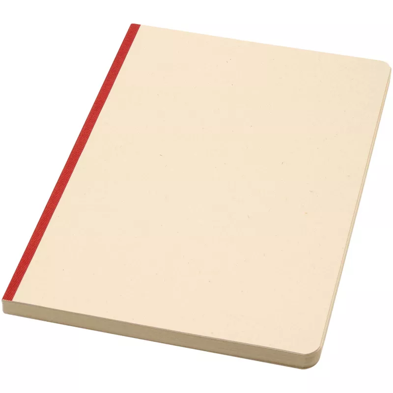 Liliana notatnik A5 z trzciny cukrowej z miękką okładką z RPET - Brick (10612521)