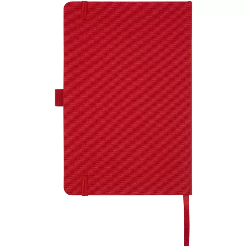 Notatnik w formacie A5 z papieru z recyklingu z okładką z plastiku z recyklingu Honua - Czerwony (10776321)