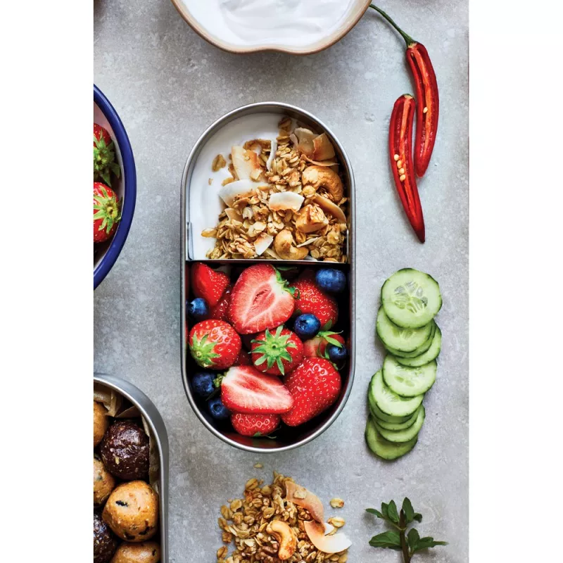 Lunchbox, pudełko śniadaniowe Black+Blum Double Bento - grey (P439.2002)