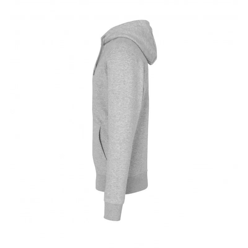 Bluza z kapturem ID CORE/zip 0638 300 g/m² - Grey Melange (0638-GREY MELANGE)