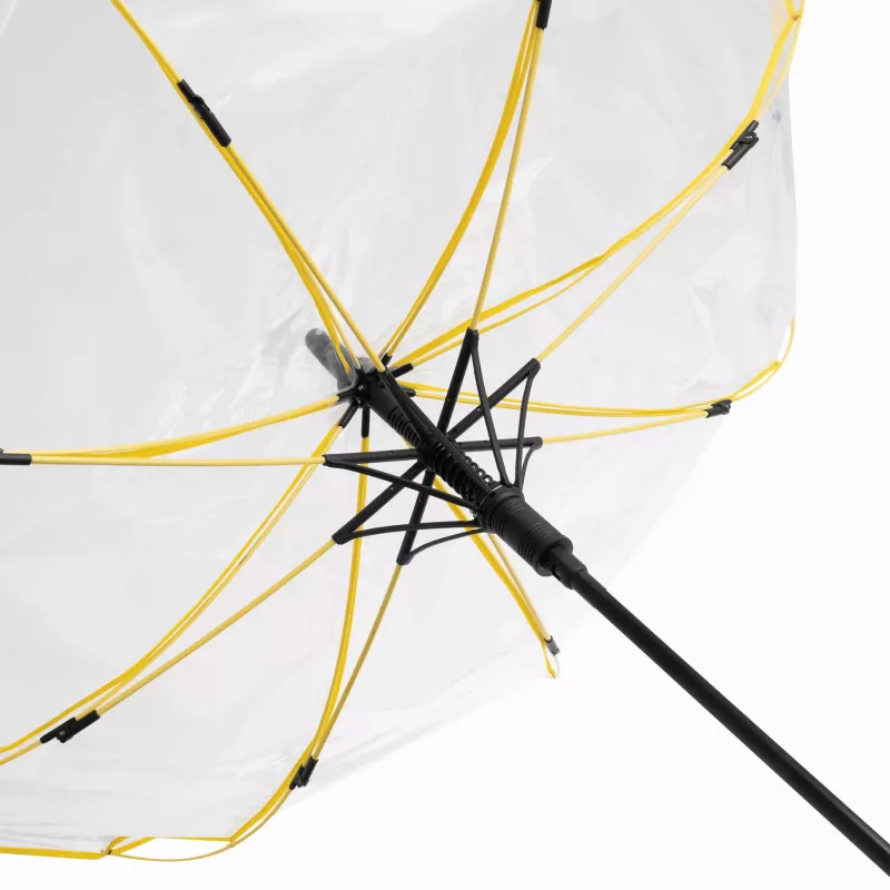 Automatyczny parasol - transparentny, żółty (56-0103404)