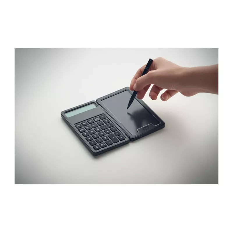 Kalkulator z tabletem do pisania LCD 5" CLERK - Czarny (MO2845-03)