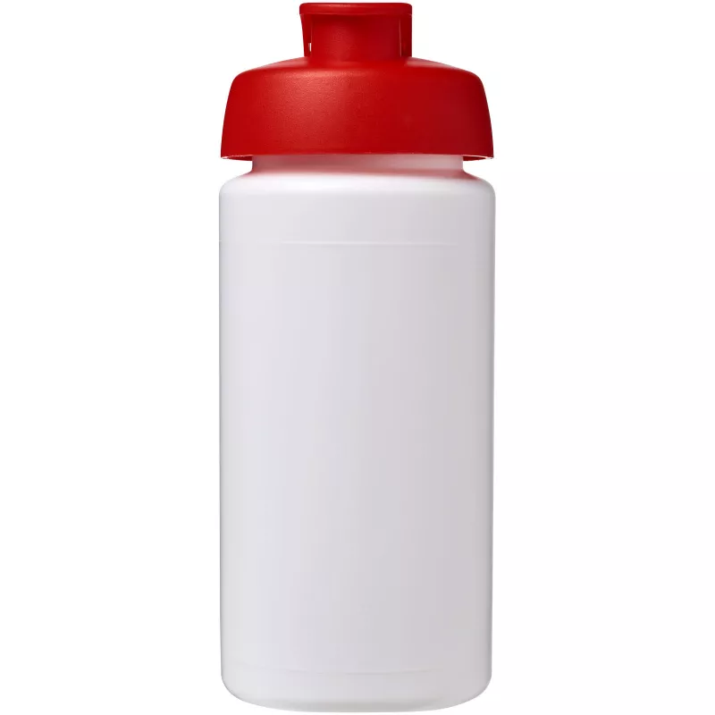 Bidon Baseline® Plus o pojemności 500 ml z wieczkiem zaciskowym i uchwytem - Biały-Czerwony (21007203)