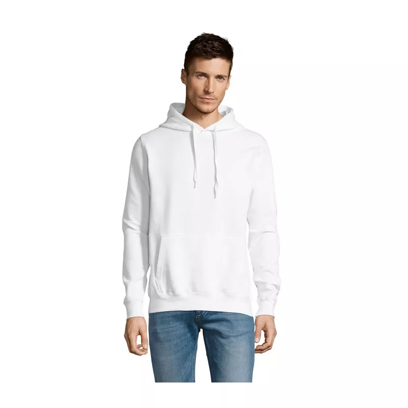 Bluza unisex z kapturem 320 g/m² Sol's SLAM - Bialy (S13251-WH)