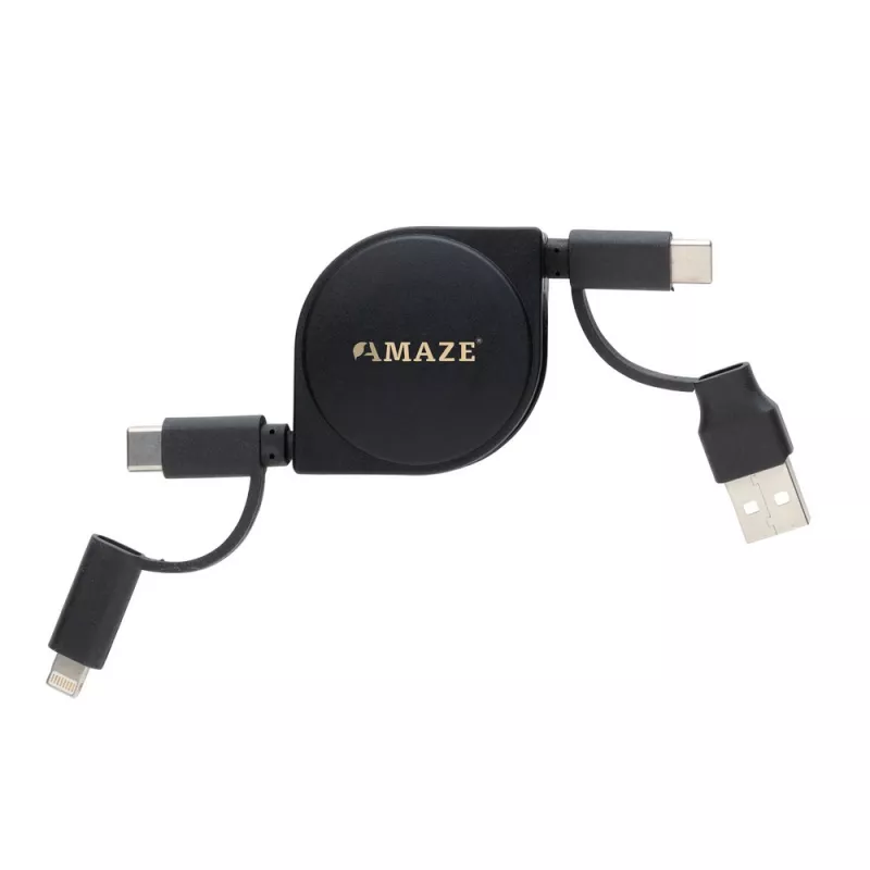Kabel do ładowania 6 w 1 - czarny (P302.661)