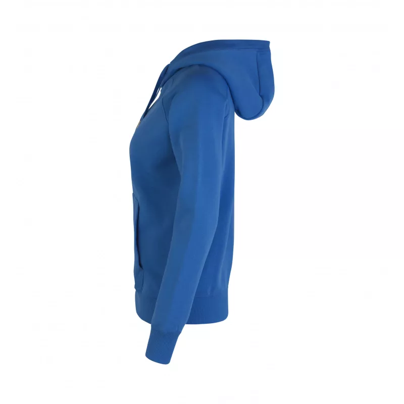 Bluza damska z kapturem ID CORE/zip 0639 300 g/m² - Azure (0639-AZURE)