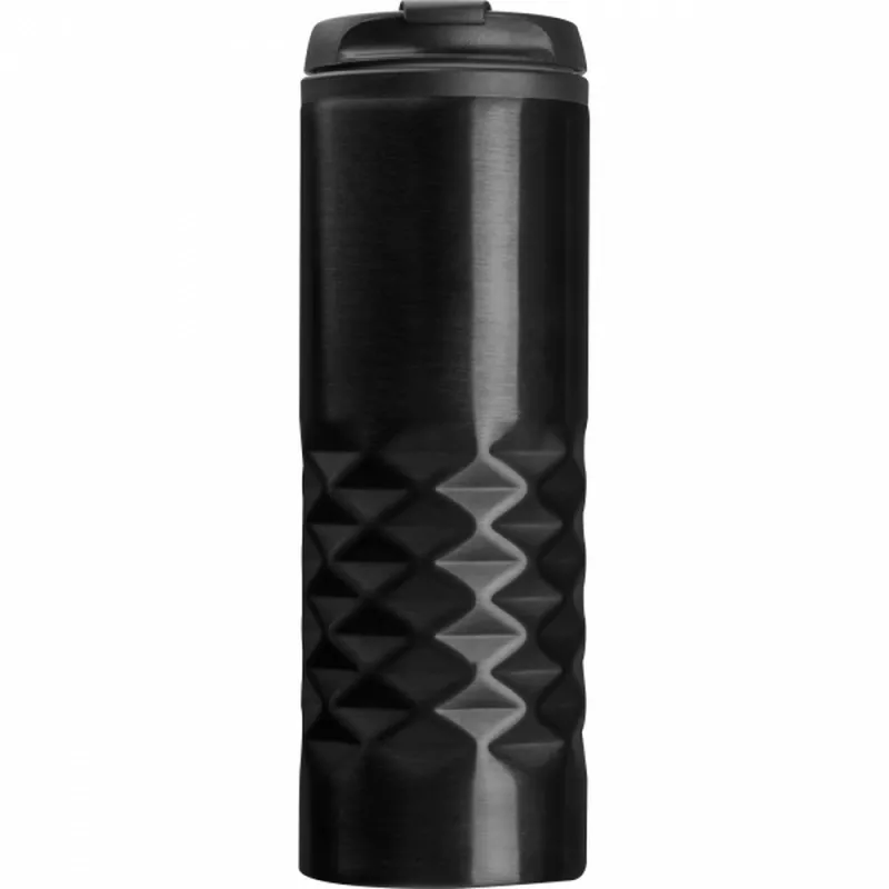 Kubek termiczny stalowy SANTANDER 500 ml - czarny (291403)