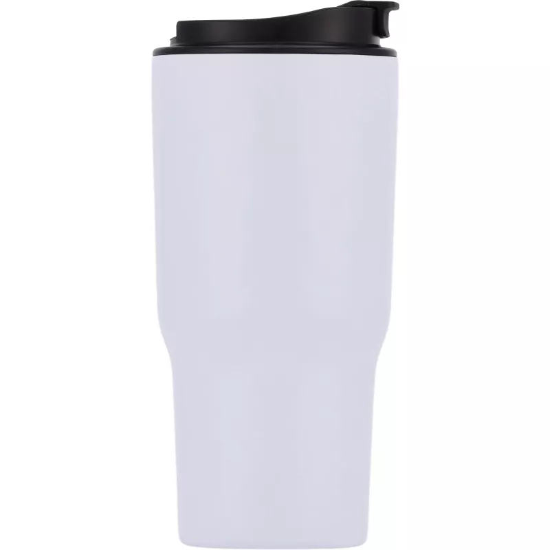 Kubek termiczny 550 ml ze stali z recyklingu DANA - biały (8523906)