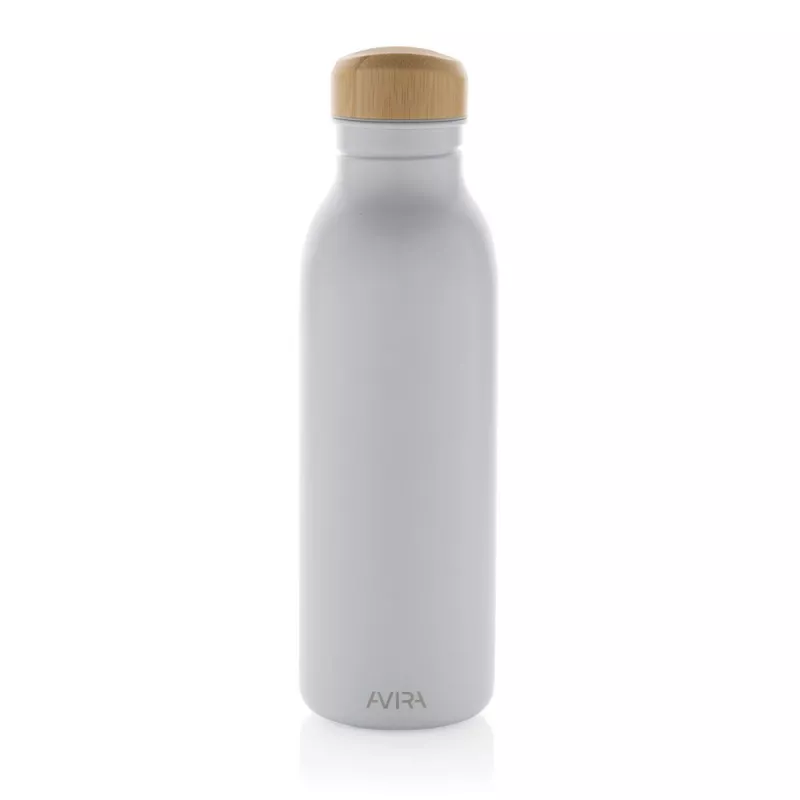 Butelka sportowa 600 ml Avira Alcor, stal nierdzewna z recyklingu - biały (P438.063)