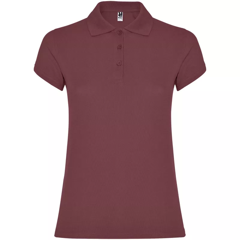 Star koszulka damska polo z krótkim rękawem - Berry Red (R6634-BERRYRED)