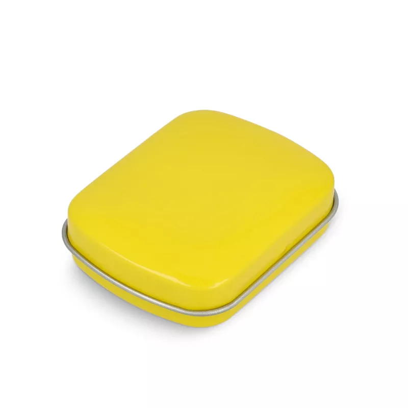 Miętówki w metalowym, prostokątnym pudełku (EU) - żółty (LT91795-N0041)