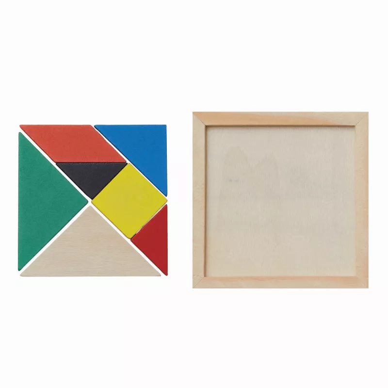 Drewniane puzzle - wielokolorowy (56-0501068)