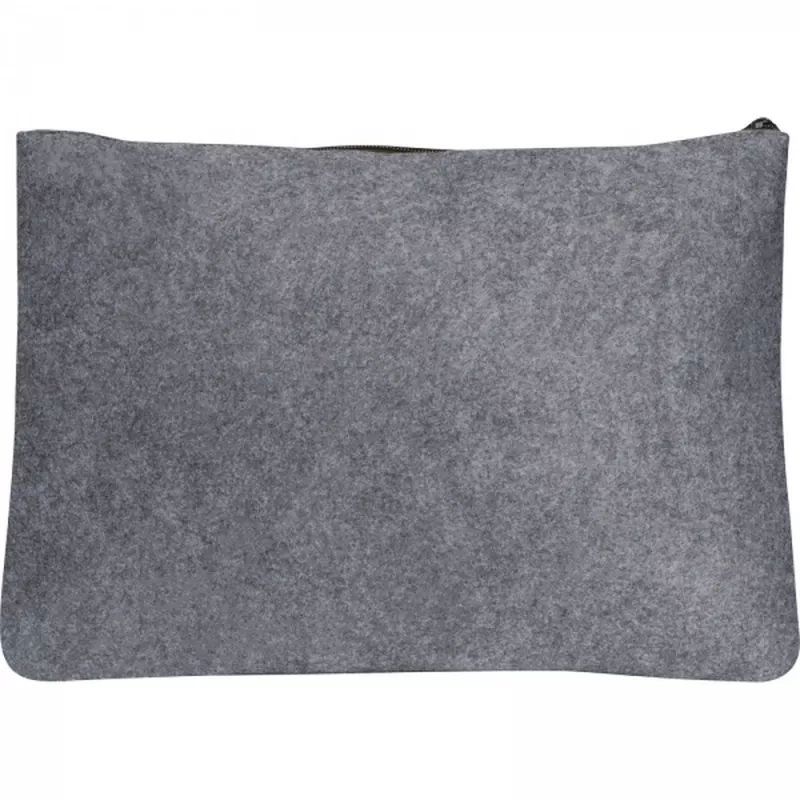 Teczka na dokumenty z filcu z recyklingu FRANCIS - ciemnoszary (6386677)