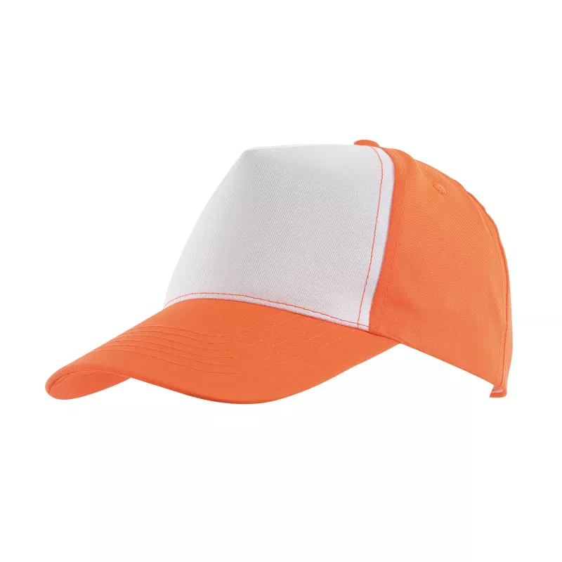 5-segmentowa czapka SHINY - pomarańczowy (56-0701800)