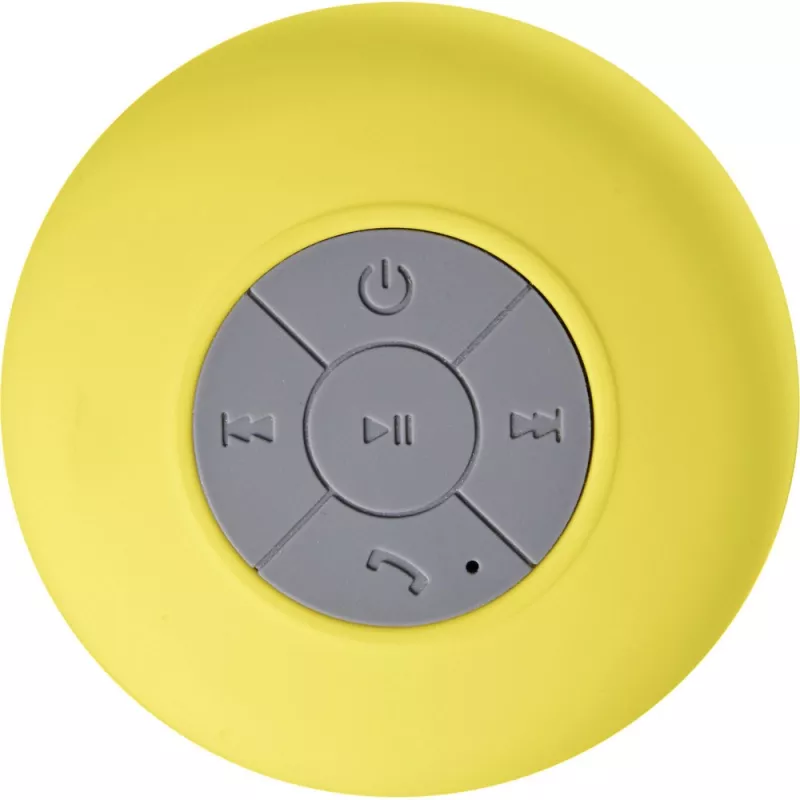 Głośnik bezprzewodowy 2W z przyssawką - żółty (V3781-08)