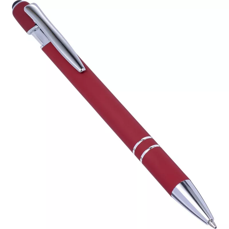 Długopis z touch pen-em - czerwony (V1917-05)