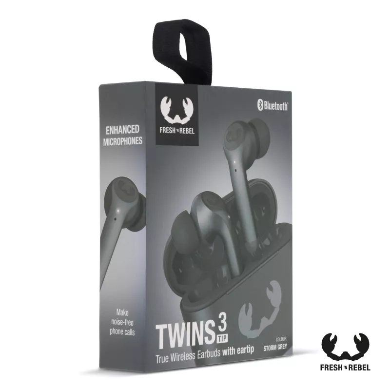 Fresh 'n Rebel Twins 3+ Tip TWS Earbuds - ciemnoszary (LT49723-N0060)