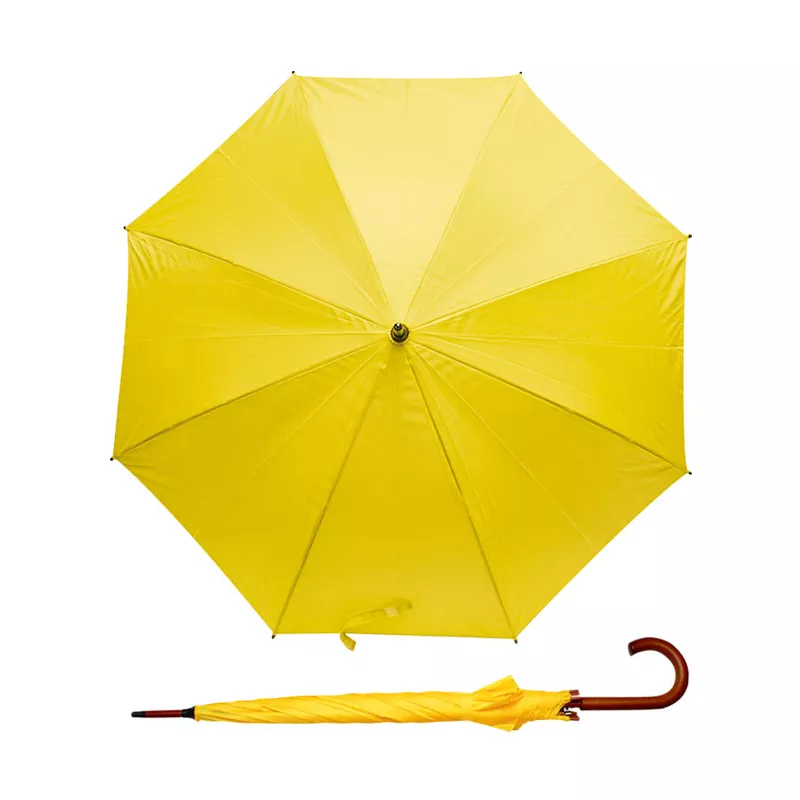 Parasol reklamowy automatyczny STICK ⌀104 cm - żółty (37001-12)