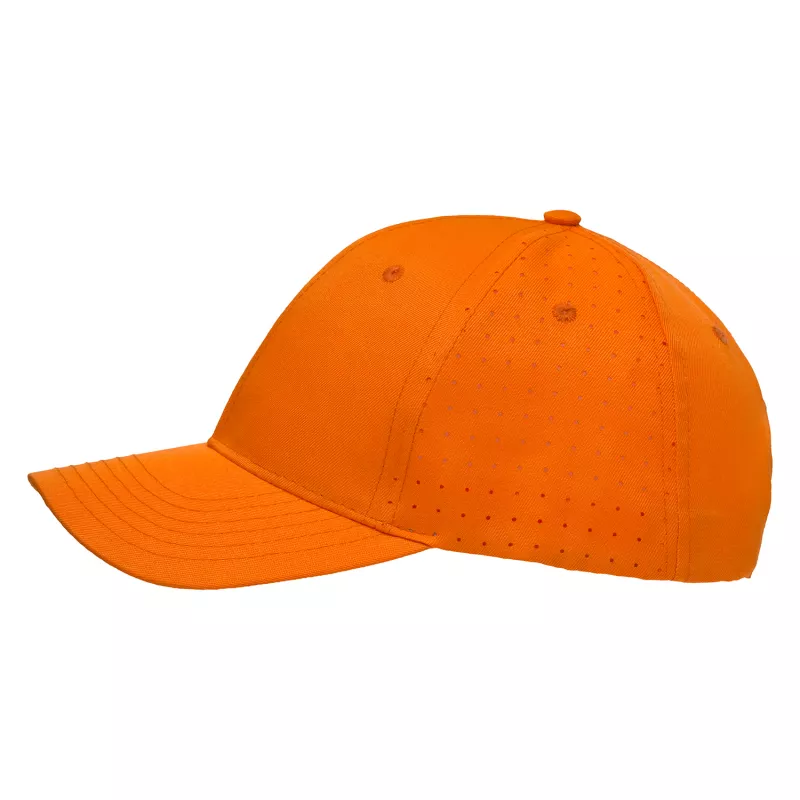 Czapka z daszkiem 6-panelowa z poliestru poly twill z perforacją 160 g/m² #3975 - Pomarańczowy (HW-3975-ORANGE)