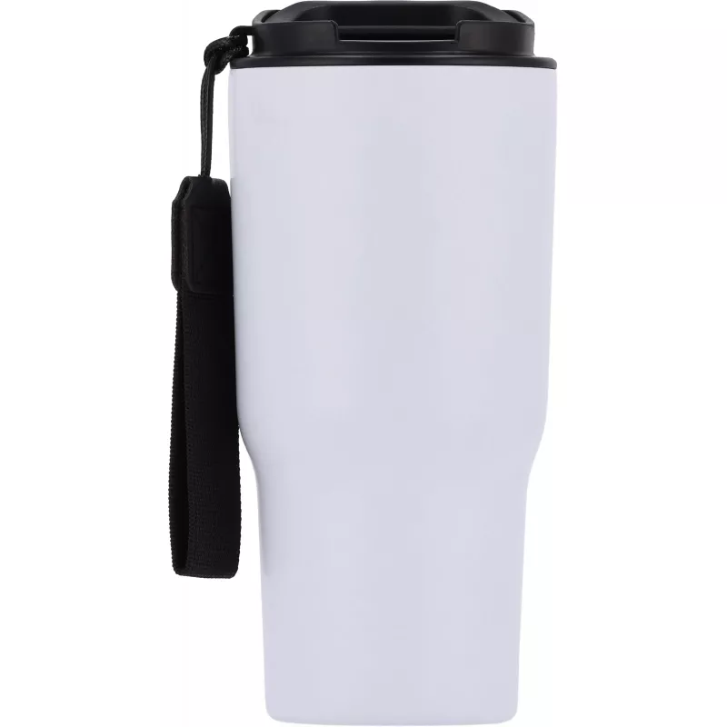 Kubek termiczny 550 ml ze stali z recyklingu DANA - biały (8523906)