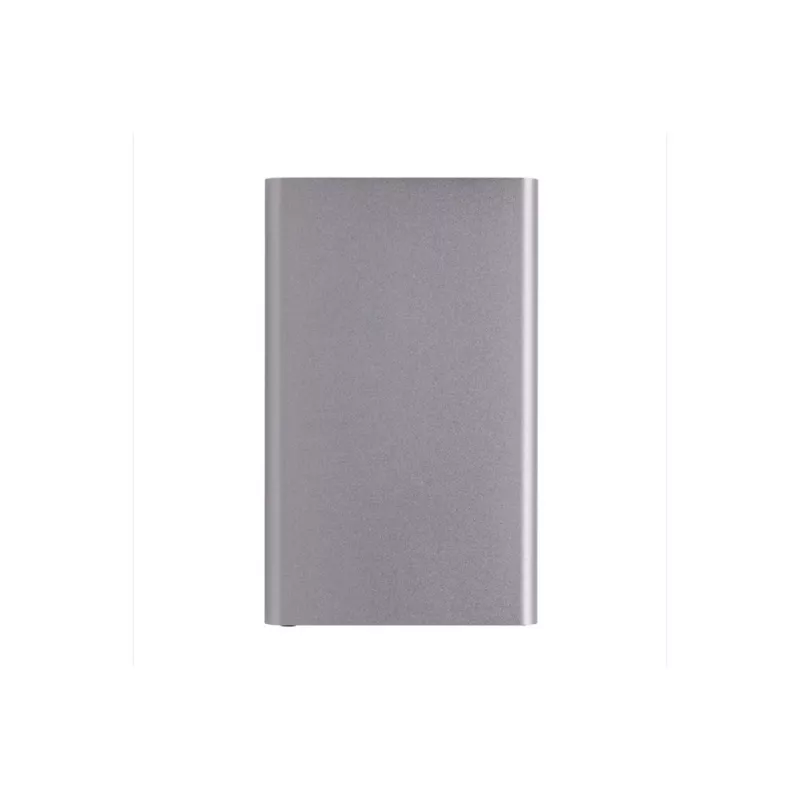 Power bank 4000 mAh z aluminium z recyklingu - antracytowy (P322.420)